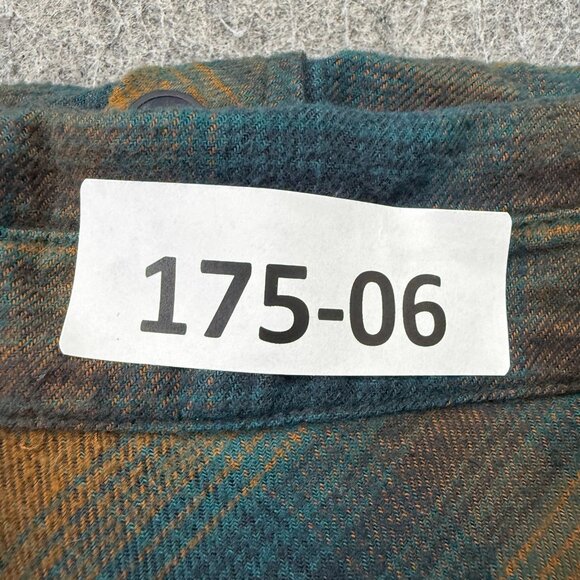 Outdoor Research Flannel Shirt Men 2XL Orange Blue Plaid - Picture 14 of 14